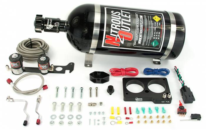 96-01 Mustang Cobra/03-04 Mustang Mach 1 Nitrous Outlet 4 Valve Nitrous Plate System