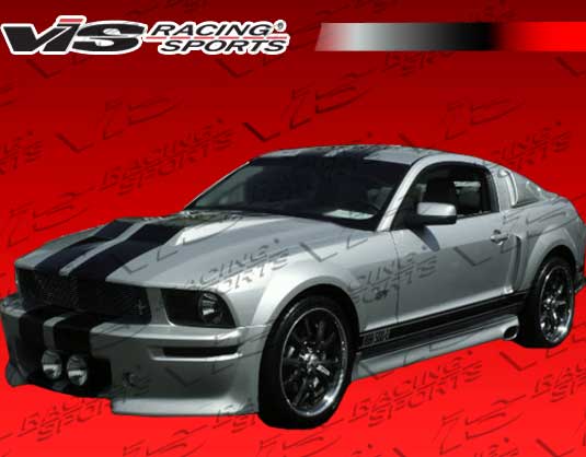 2005-2009 Ford Mustang Wings West Fiberglass Extreme Side Skirts