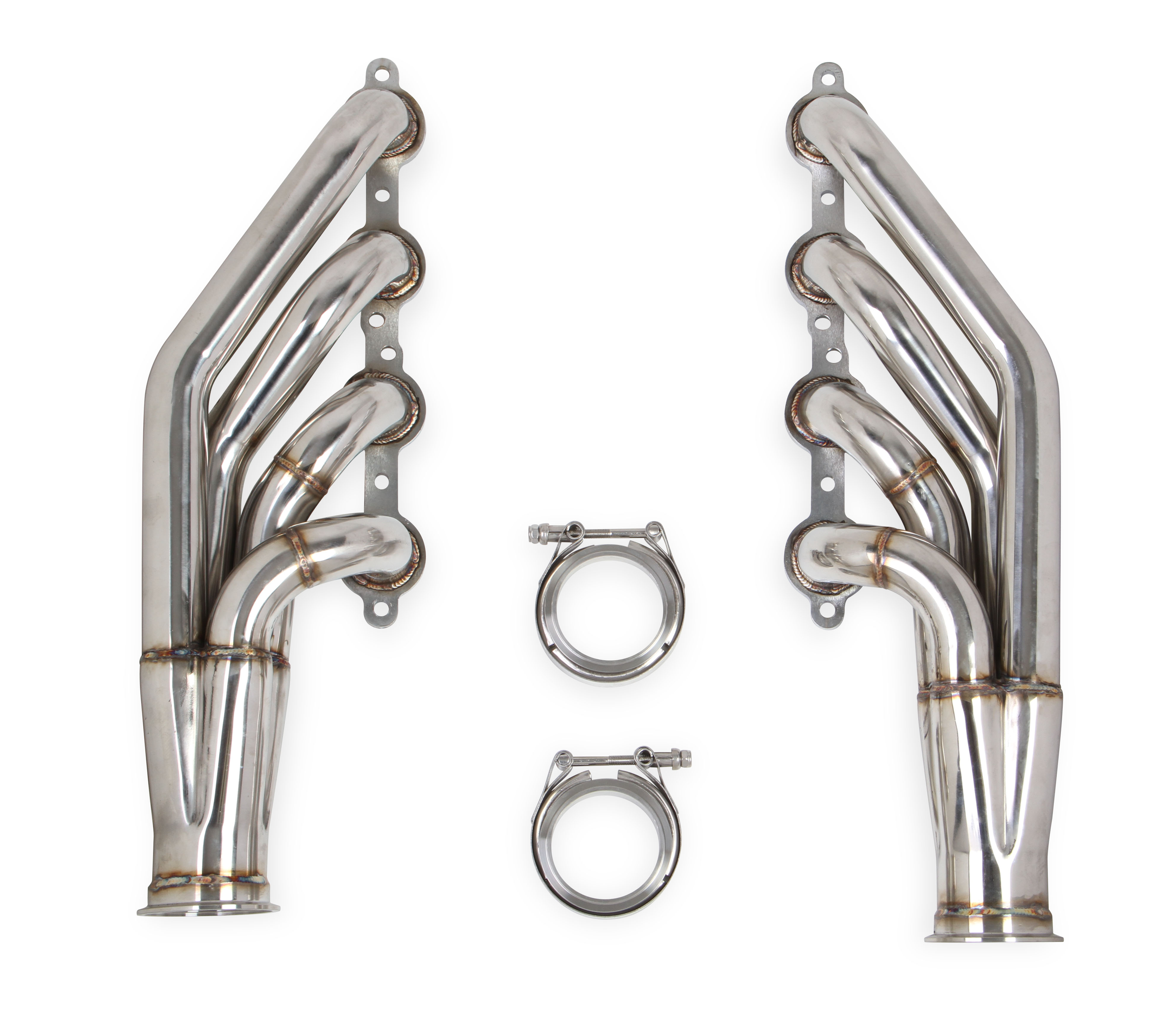 Flowtech LS 4.8L/5.3L/6.0L V8 1 3/4" 409 Stainless Turbo Headers - Painted Black