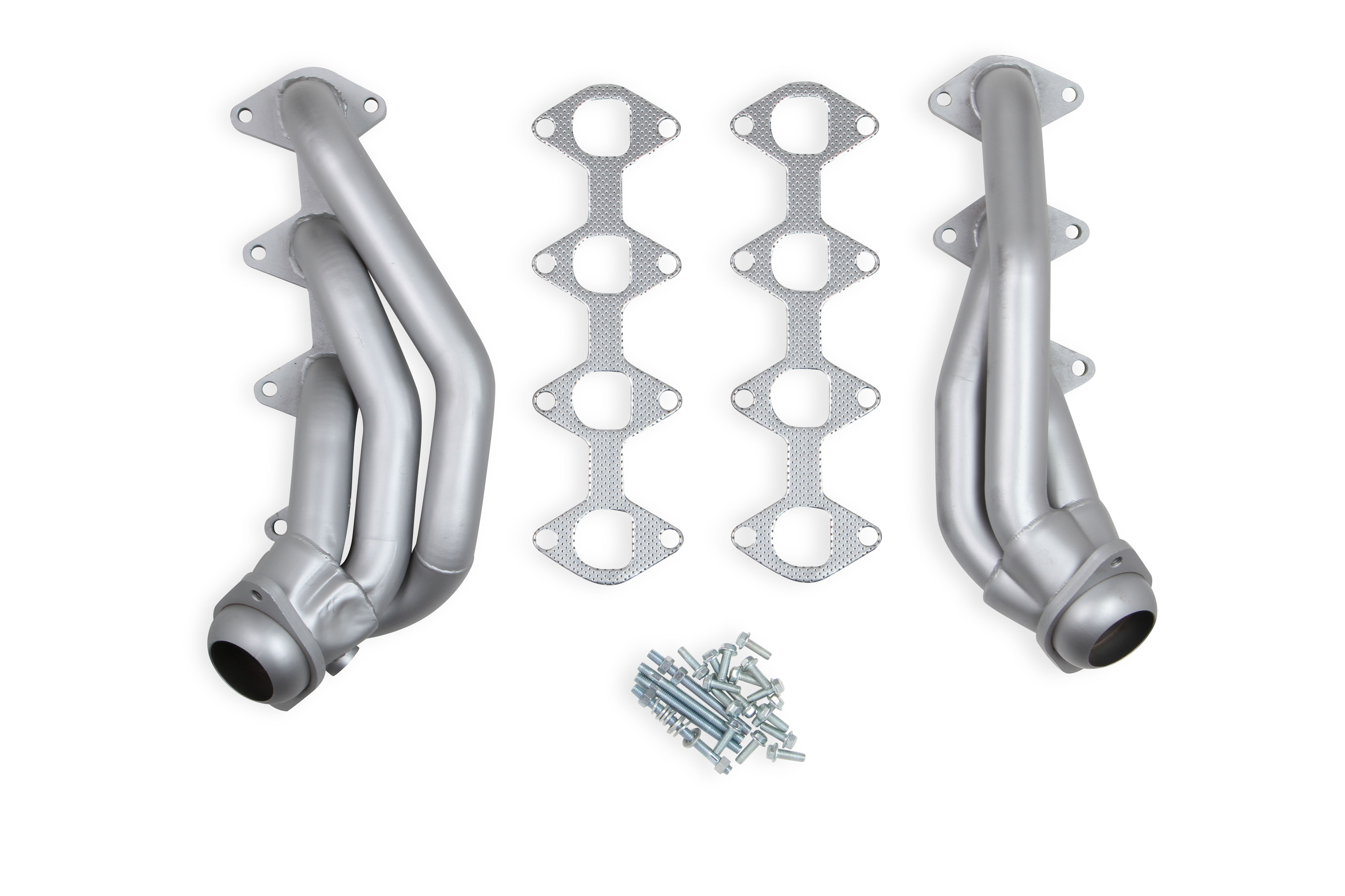 2005-2010 Ford Mustang 4.6L V8 Flowtech 1 5/8" 409SS Shorty Headers - Natural Finish