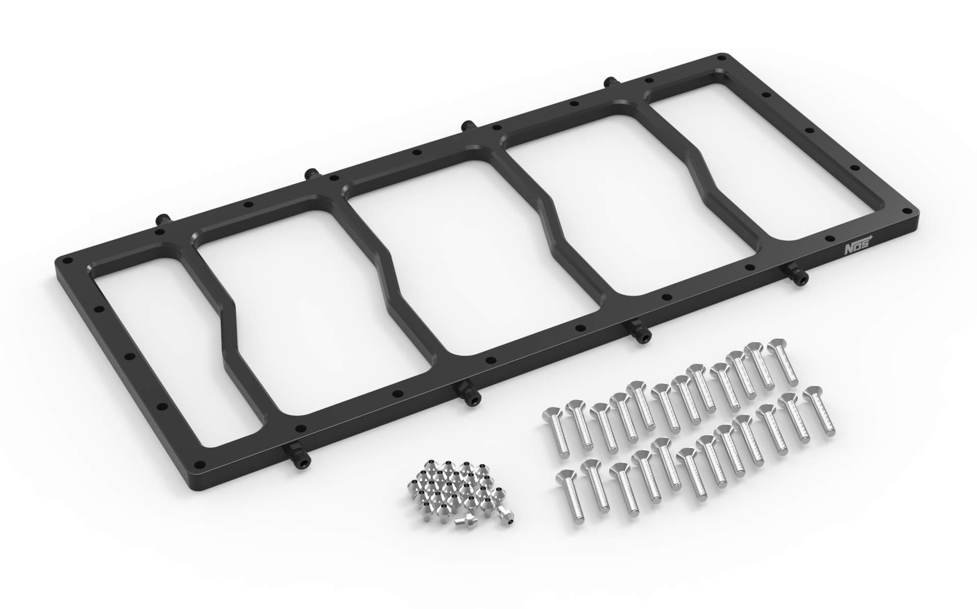 NOS Dry Nitrous Plate for Sniper EFI Fabricated Race Series LS Intake Manifolds-Black