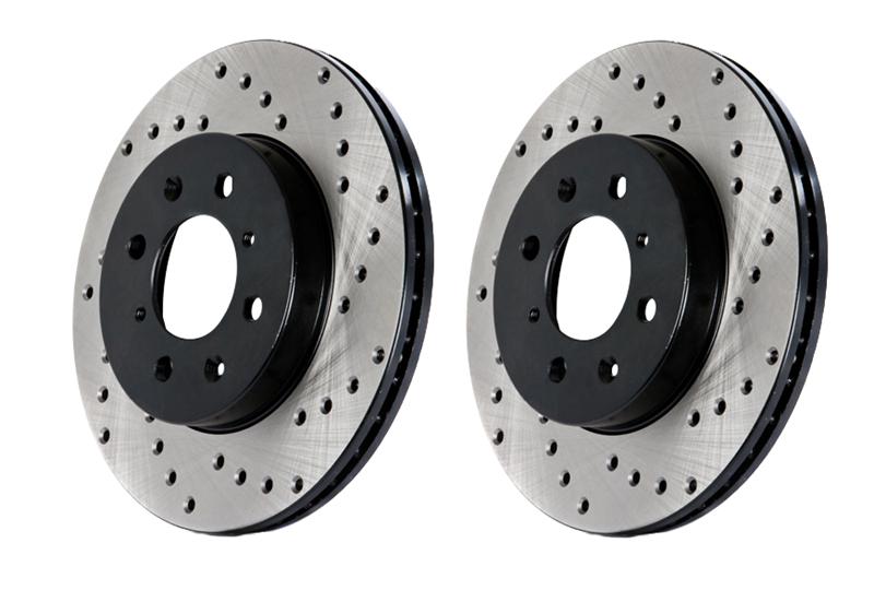 2004 Pontiac GTO Stoptech SportStop Drilled Brake Rotors - Front Left