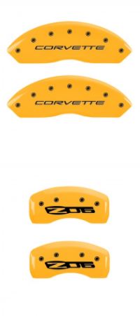 1997-2004 C5 Corvette Yellow Corvette/ZO6 MGP Caliper Covers