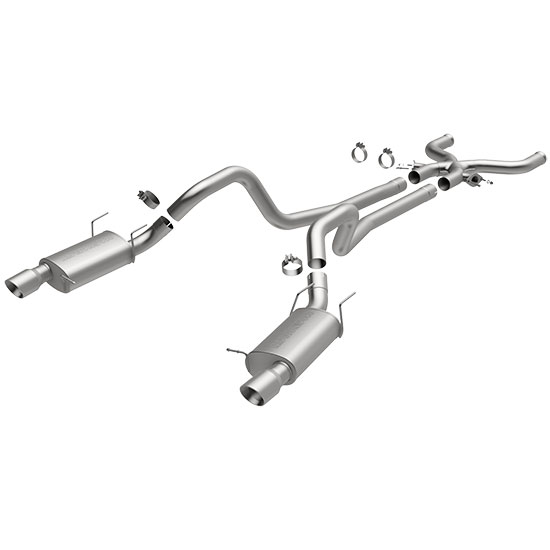 2012+ Ford Mustang Boss 302 Magnaflow Street Series Catback Exhaust System w/Xpipe