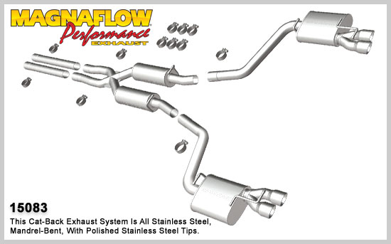 2011+ Dodge Charger RT 5.7L V8 Magnaflow Street Series Exhaust Catback Exhaust System w/Tips