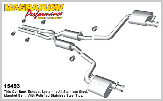 2011+ Dodge Charger RT 5.7L V8 Magnaflow Street Series Exhaust Catback Exhaust System (Without Tips)