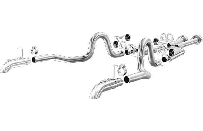 1987-1993 Ford Mustang V8 Magnaflow 2.5" Stainless Steel Street Series Catback Exhaust System