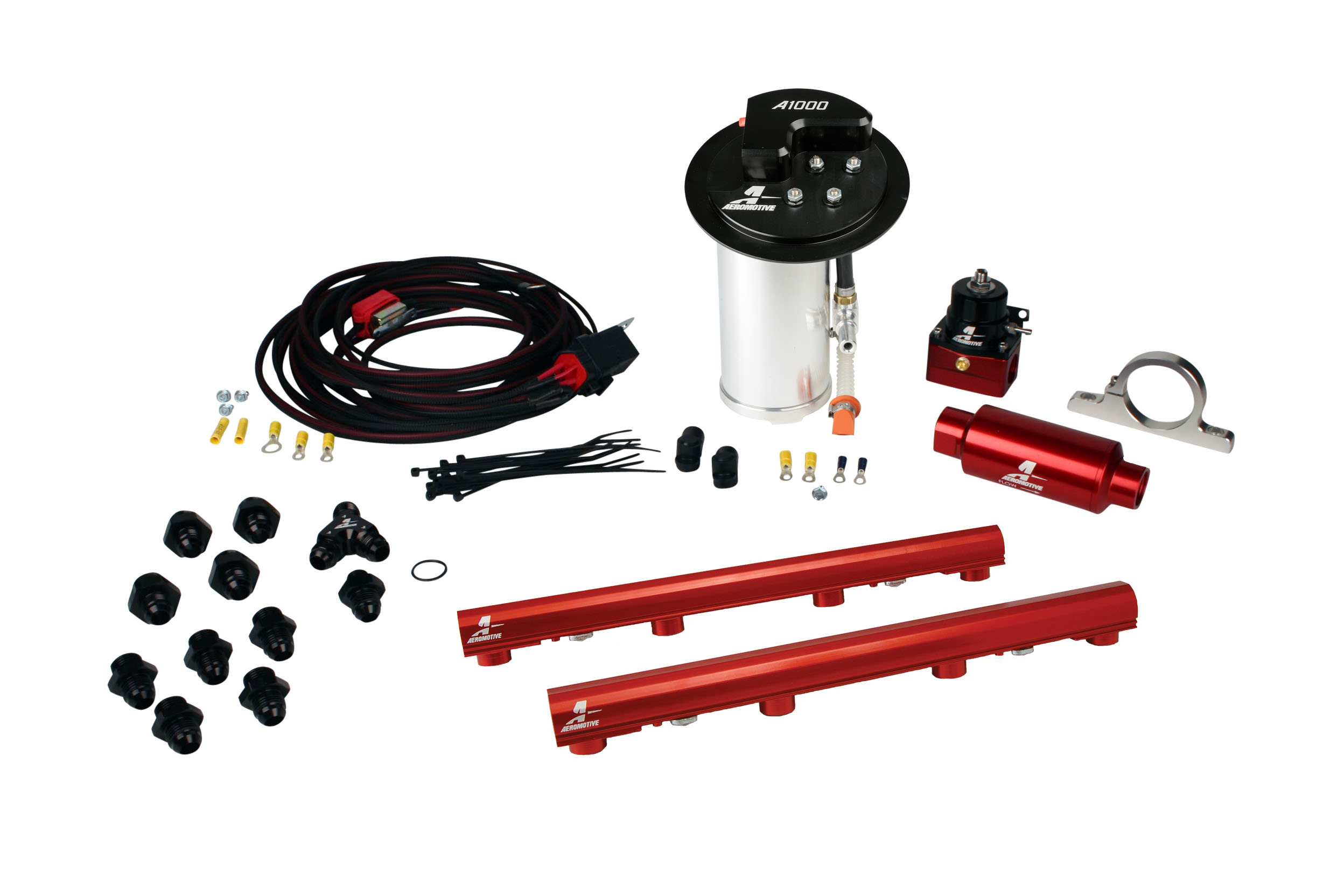 2010-2017 Ford Mustang GT Aeromotive Stealth A1000 Race Fuel System w/4.6L 3-Valve Fuel Rail