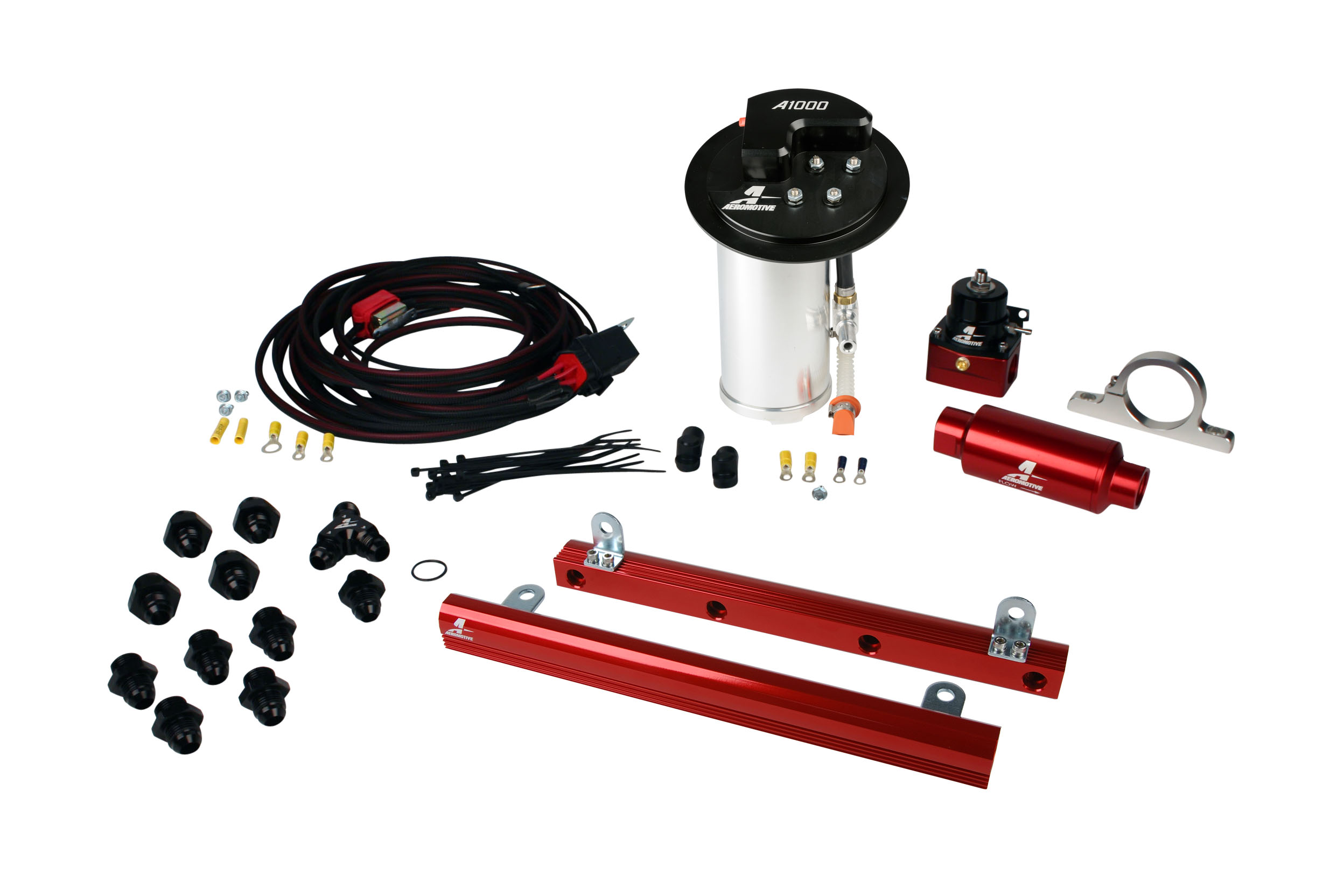 2010-2017 Ford Mustang GT Aeromotive Stealth A1000 Race Fuel System w/5.4L GT500 4 Valve Fuel Rail