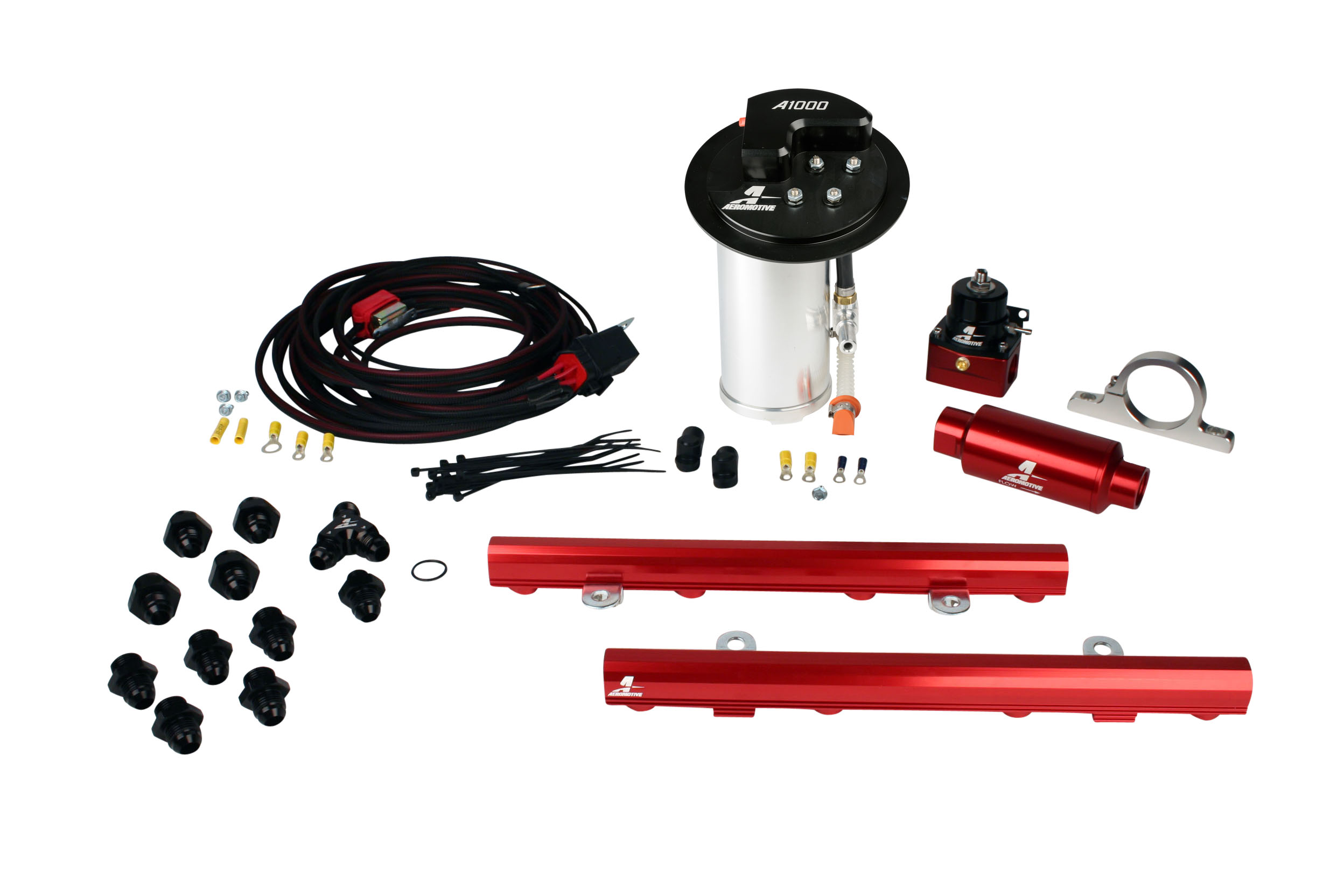 2010-2017 Ford Mustang GT Aeromotive Stealth A1000 Race Fuel System w/5.0L Coyote 4 Valve Fuel Rail