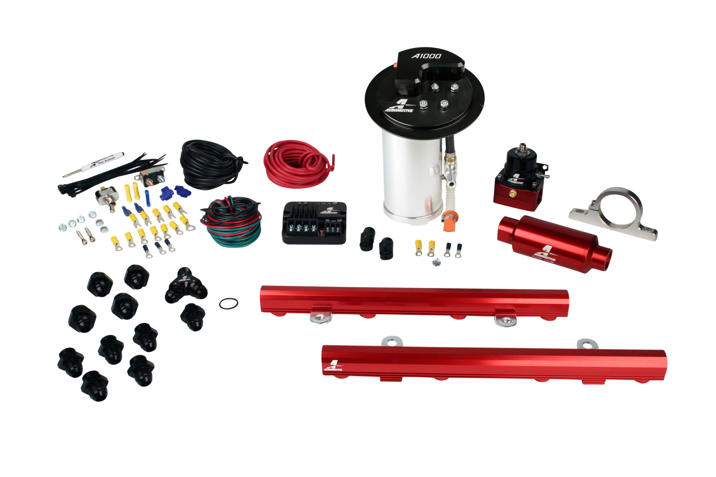 2010-2017 Ford Mustang GT Aeromotive Stealth A1000 Street Fuel System w/5.0L Coyote 4 Valve Fuel Rail