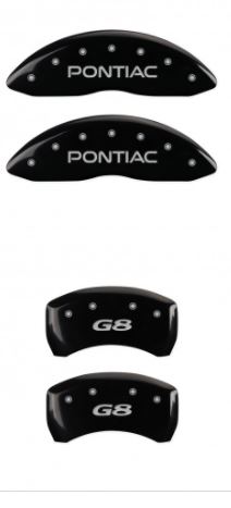 2008-2009 Pontiac G8 GT Black Pontiac/G8 MGP Caliper Covers
