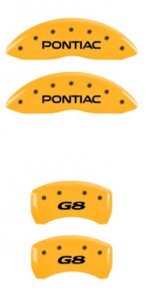 2008-2009 Pontiac G8 GT Yellow Pontiac/G8 MGP Caliper Covers