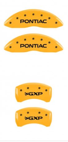 2008-2009 Pontiac G8 GT Yellow Pontiac/GXP MGP Caliper Covers