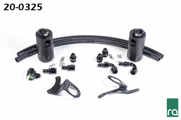 2015+ Ford Mustang GT Radium Engineering Dual Catch Can Kit