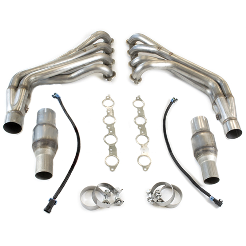 2010+ Camaro SS Texas Speed & Performance 1-7/8" 304 Stainless Steel Long Tube Headers w/Connection Pipes (Catted Pipes)