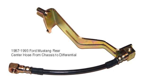 1987-1998 Ford Mustang J&M Products Rear Stainless Steel Brake Lines