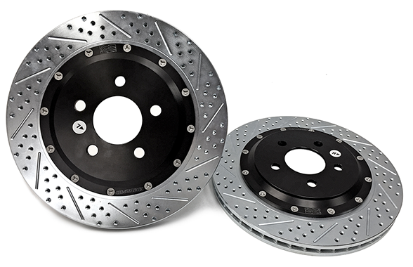 2015+ Ford Mustang Baer Eradispeed+ 15" 2 Piece Rotors - Front