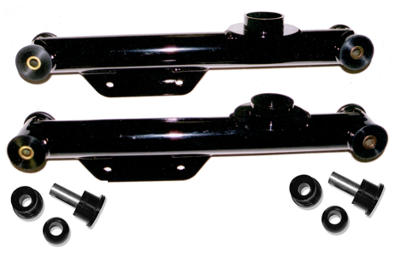 1979-2004 Ford Mustang J&M Products Rear Lower Control Arms Street Performance w/3 Piece Poly Ball Bushing