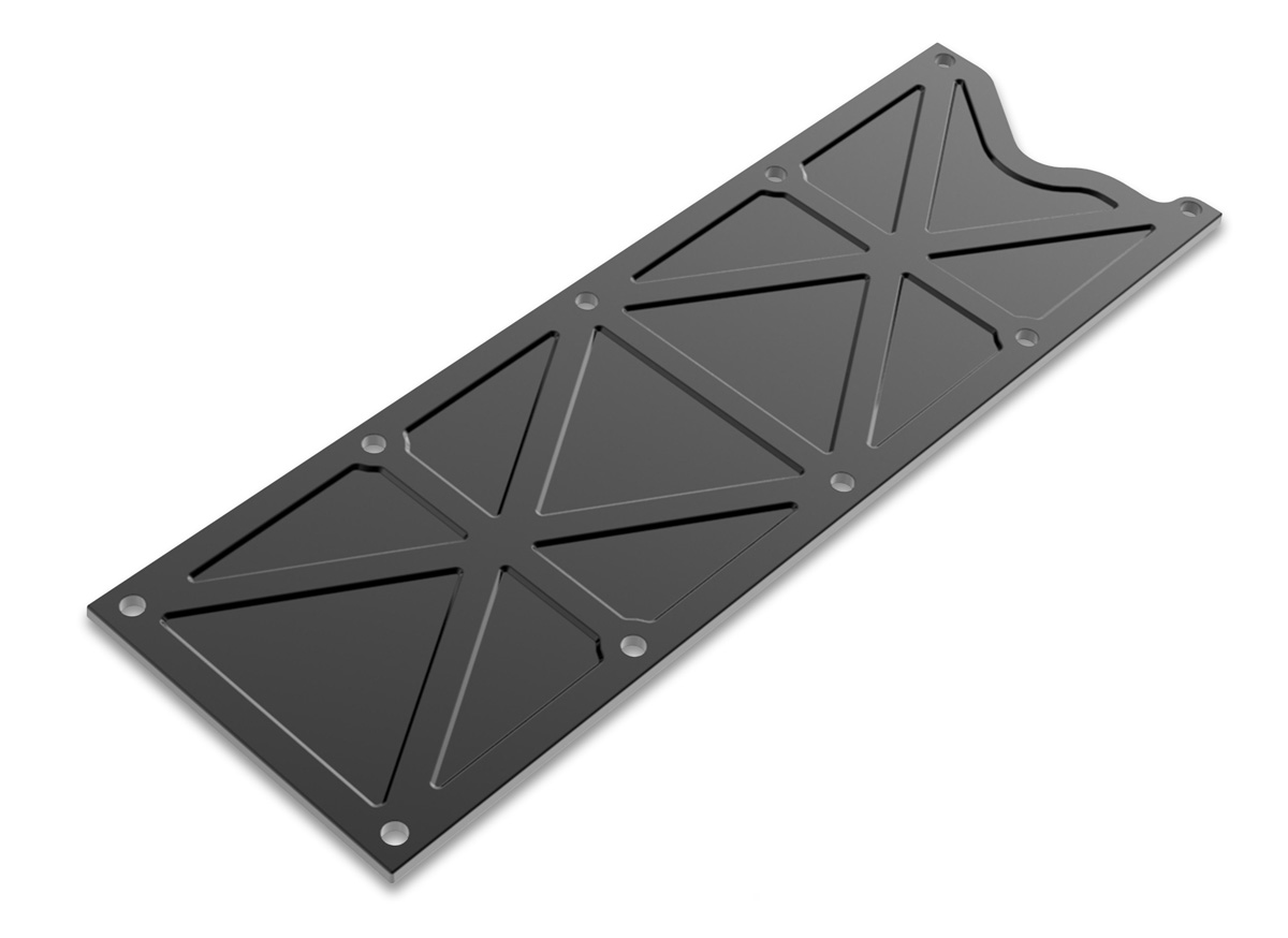 LS1/LS6 Holley Trussed Valley Cover - Satin Black Finish