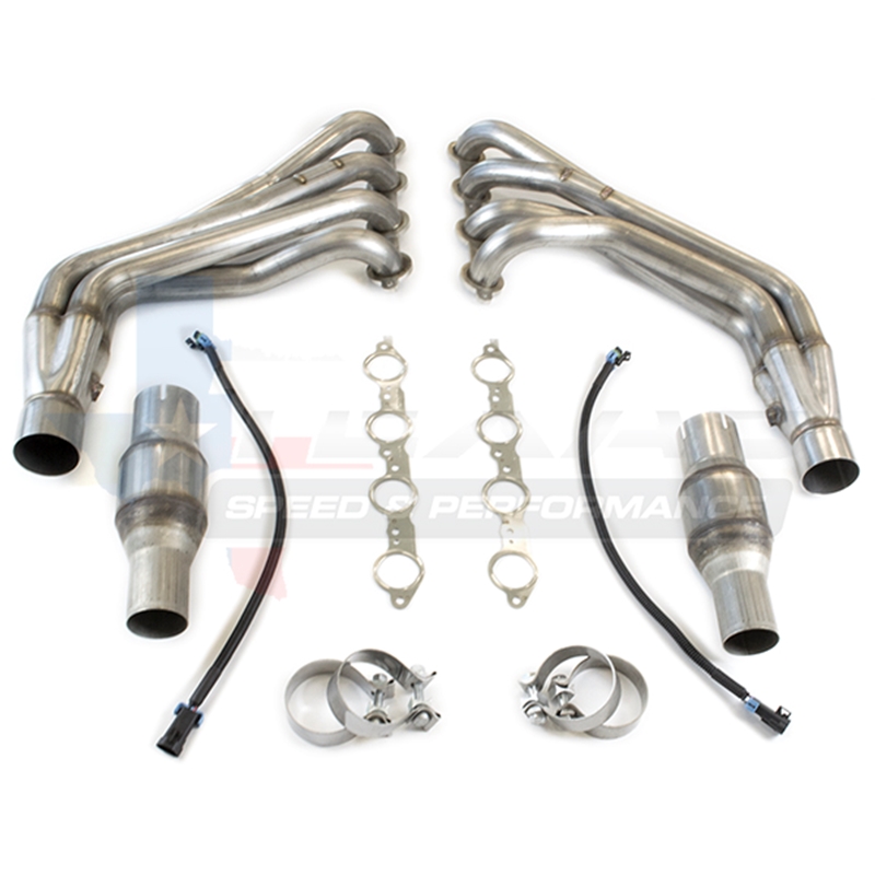 2010+ Camaro SS Texas Speed & Performance 2" 304 Stainless Steel Long Tube Headers w/Connection Pipes (Offroad)