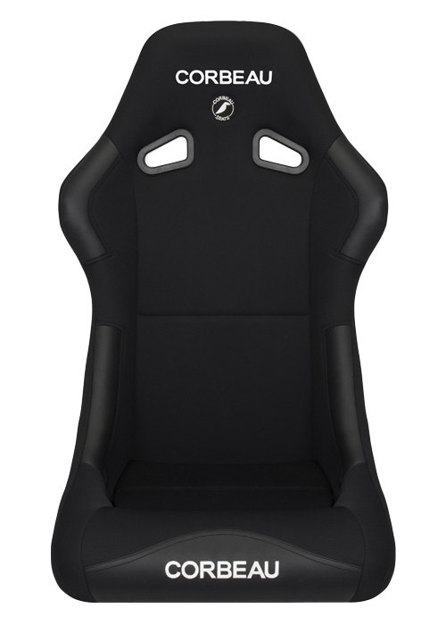Corbeau Forza Seats - Black Cloth Wide