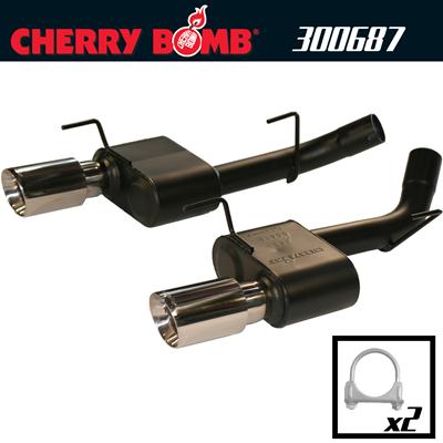 2005-2010 Ford Mustang GT Cherry Bomb Extreme Axle Back Exhaust System