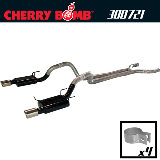 2011+ Ford Mustang 5.0L V8 Cherry Bomb Dual Pro Catback Exhaust System