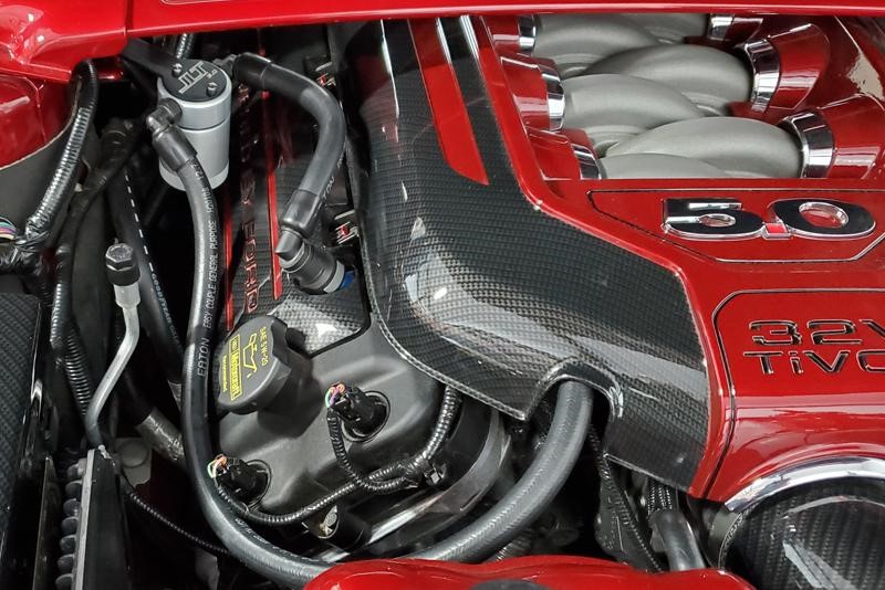 2011-2014 Ford Mustang GT JLT Performance Passenger Side Oil Seperator - Black Anodized