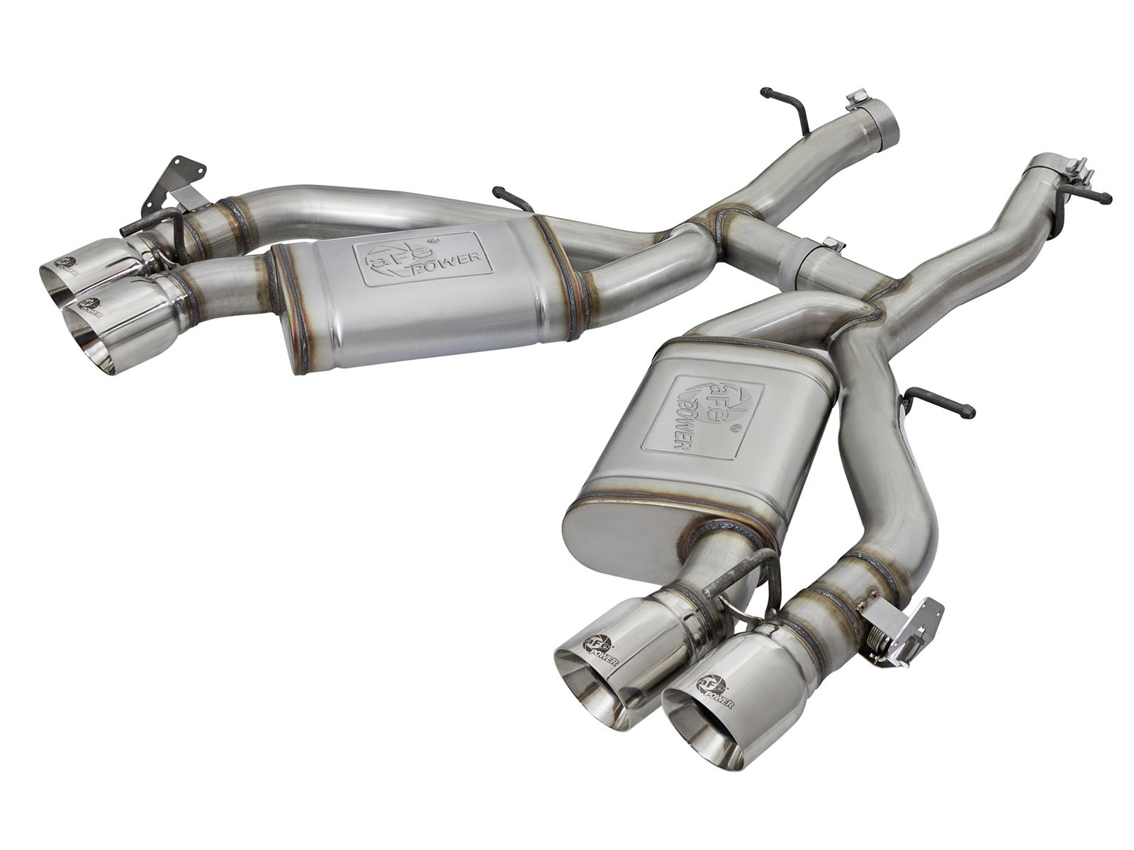 2016+ Camaro SS 6.2L aFe Power MACH Force-Xp 3" 304 Stainless Steel Axle-Back Exhaust System w/Polished Tips (NPP)