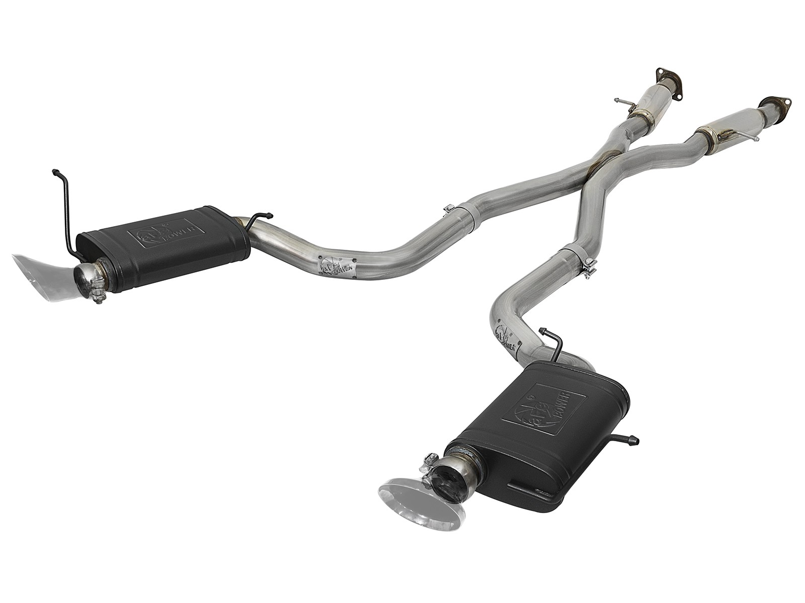 2012-2019 Jeep SRT8 6.4/6.2L aFe Power MACH Force-Xp 3" 304 Stainless Steel Cat-Back Exhaust System w/ Resonators & High Temp Bl