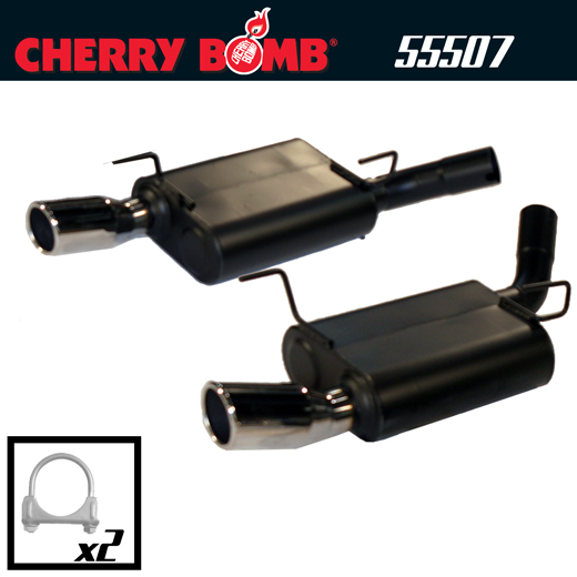 2005-2009 Ford Mustang GT V8 Cherry Bomb Dual Pro Axleback Exhaust System