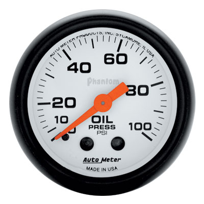 Auto Meter Phanton Mechanical Oil Pressure 0-100PSI