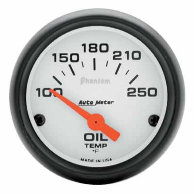 Auto Meter Phantom Electric Oil Temp. 100-250 F
