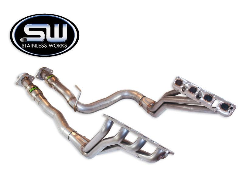 2006-2010 Jeep SRT8 Stainless Works Headers with 1.875" D-Shaped Primary Tubes (Includes Converters)