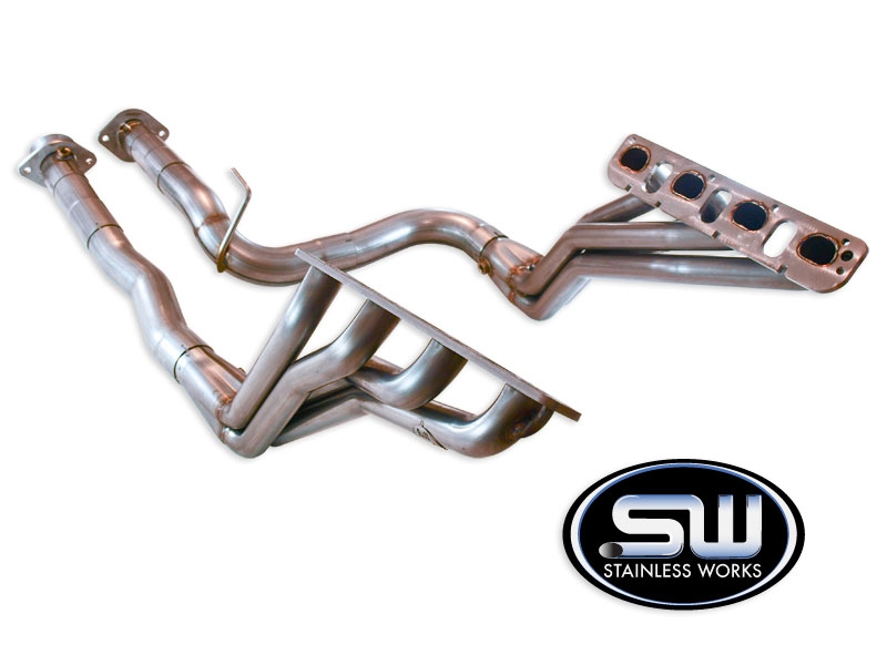 2006-2010 Jeep SRT8 Stainless Works Headers with 1.875" D-Shaped Primary Tubes (Includes Offroad Pipes)