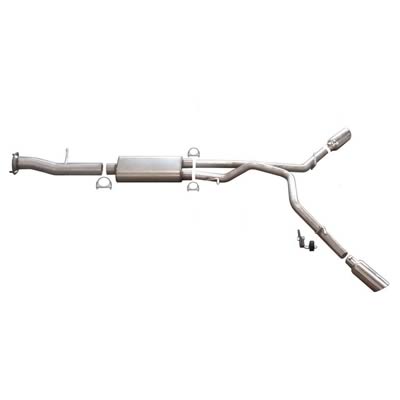 2007 Hummer H2 Gibson Performance Dual Extreme Split Side Exhaust (Stainless Steel)