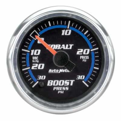 Auto Meter Cobalt Electric Boost 30 in Hg.-Vac/30PSI