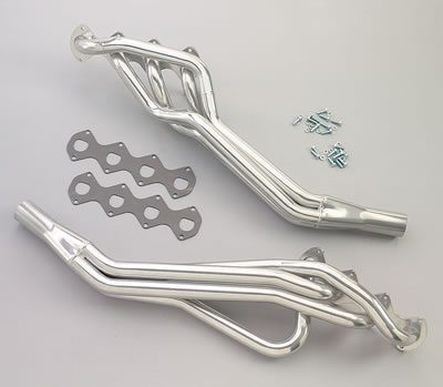 2005-2010 Ford Mustang GT V8 JBA Stainless Steel 1 5/8"  Long Tube Headers w/2 1/2" Collectors (Silver Ceramic Coated)