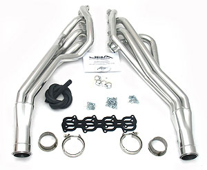 2007-10 Ford Mustang Shelby GT500 1 3/4" Long Tube Headers - Silver Ceramic