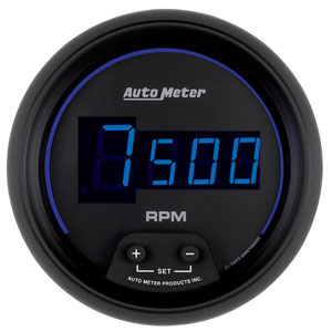 Auto Meter Z Series Digital 2 1/16" In Dash Tachometer - 0-10k RPM