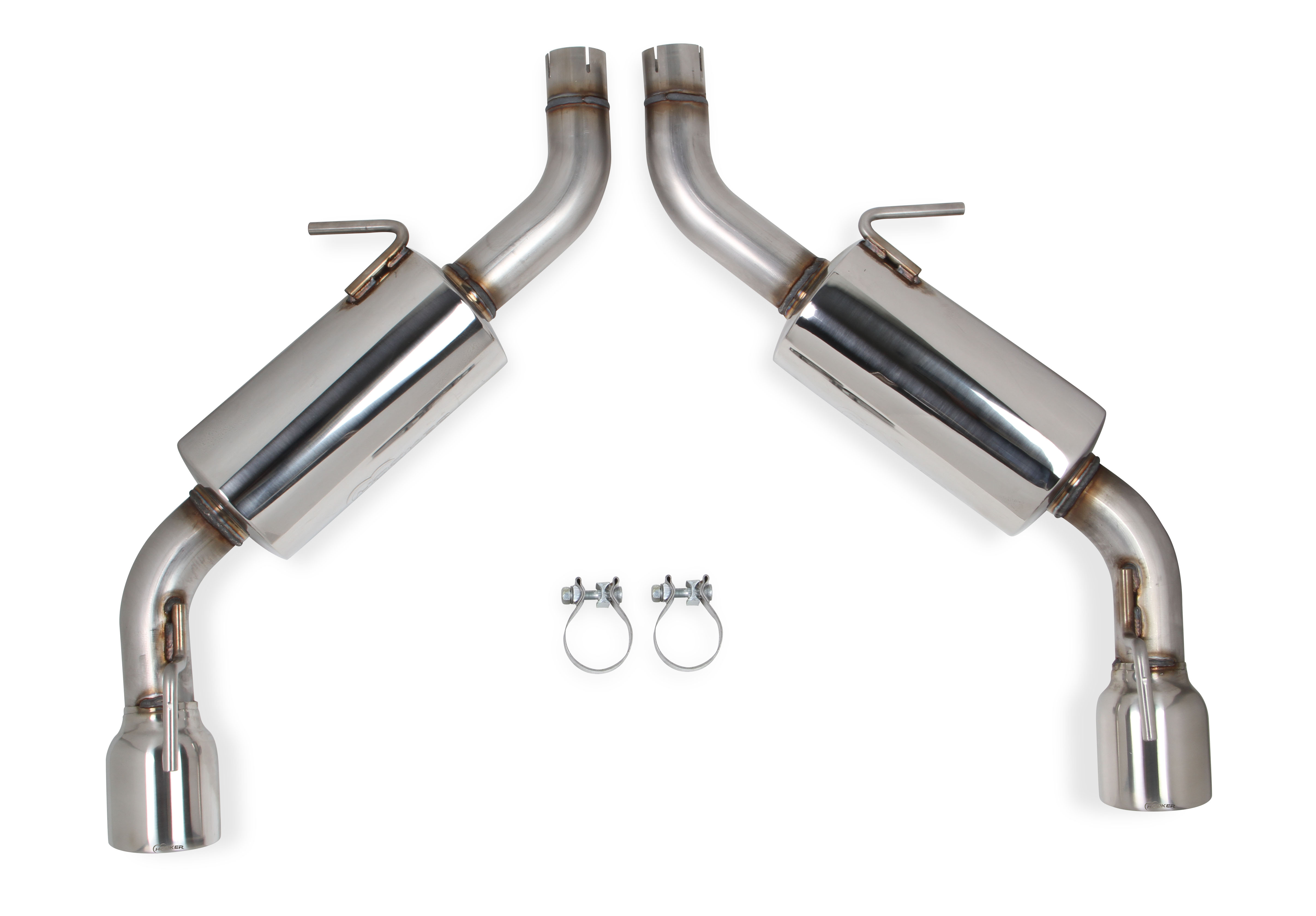 2016+ Camaro 3.6L V6 Hooker Headers 2.5" Stainless Steel Axle-Back Exhaust System w/Mufflers