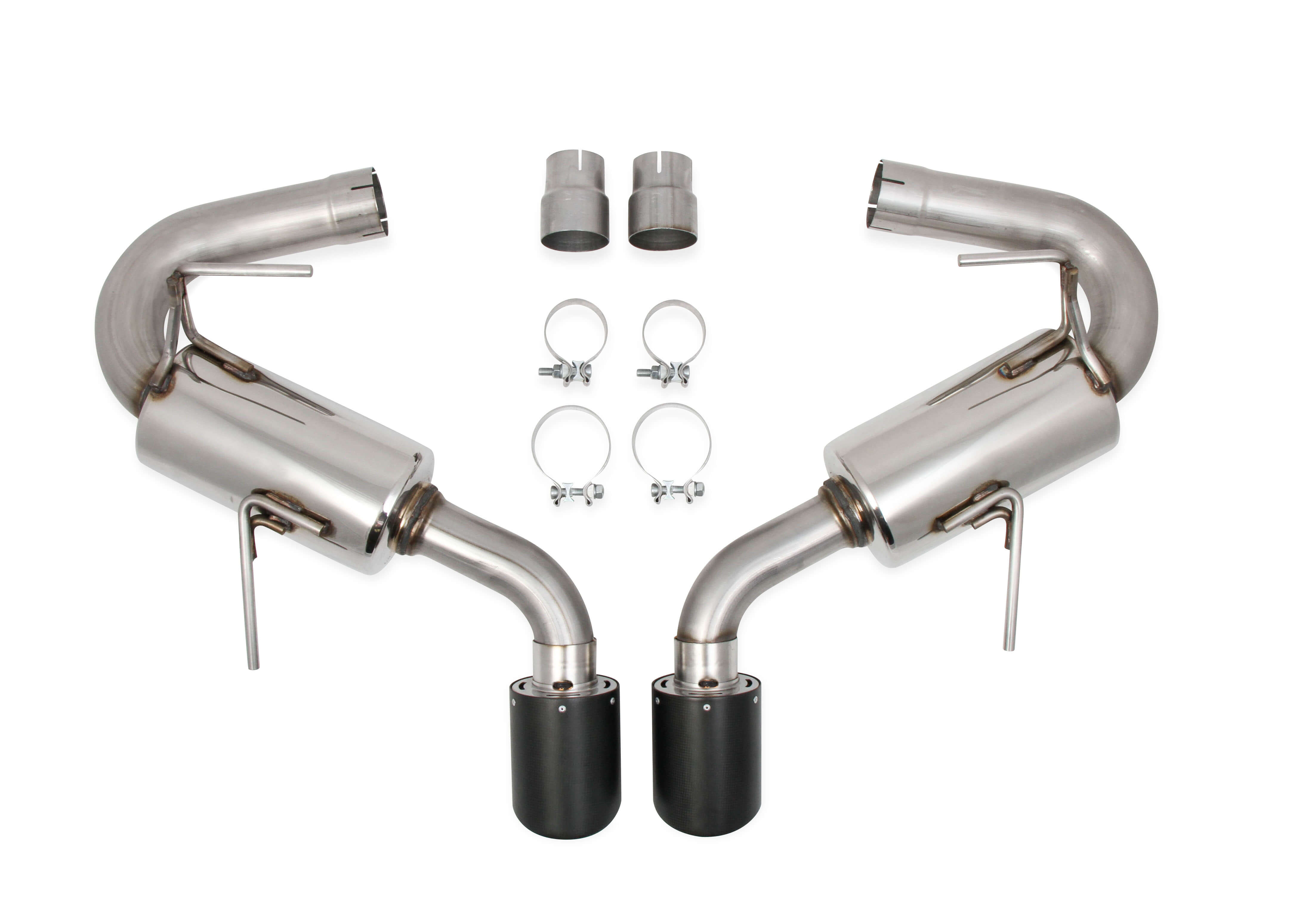 2011-2015 Cadillac CTS-V Coupe Hooker Blackheart 3" 304SS Axleback Exhaust System w/Carbon Fiber Tips