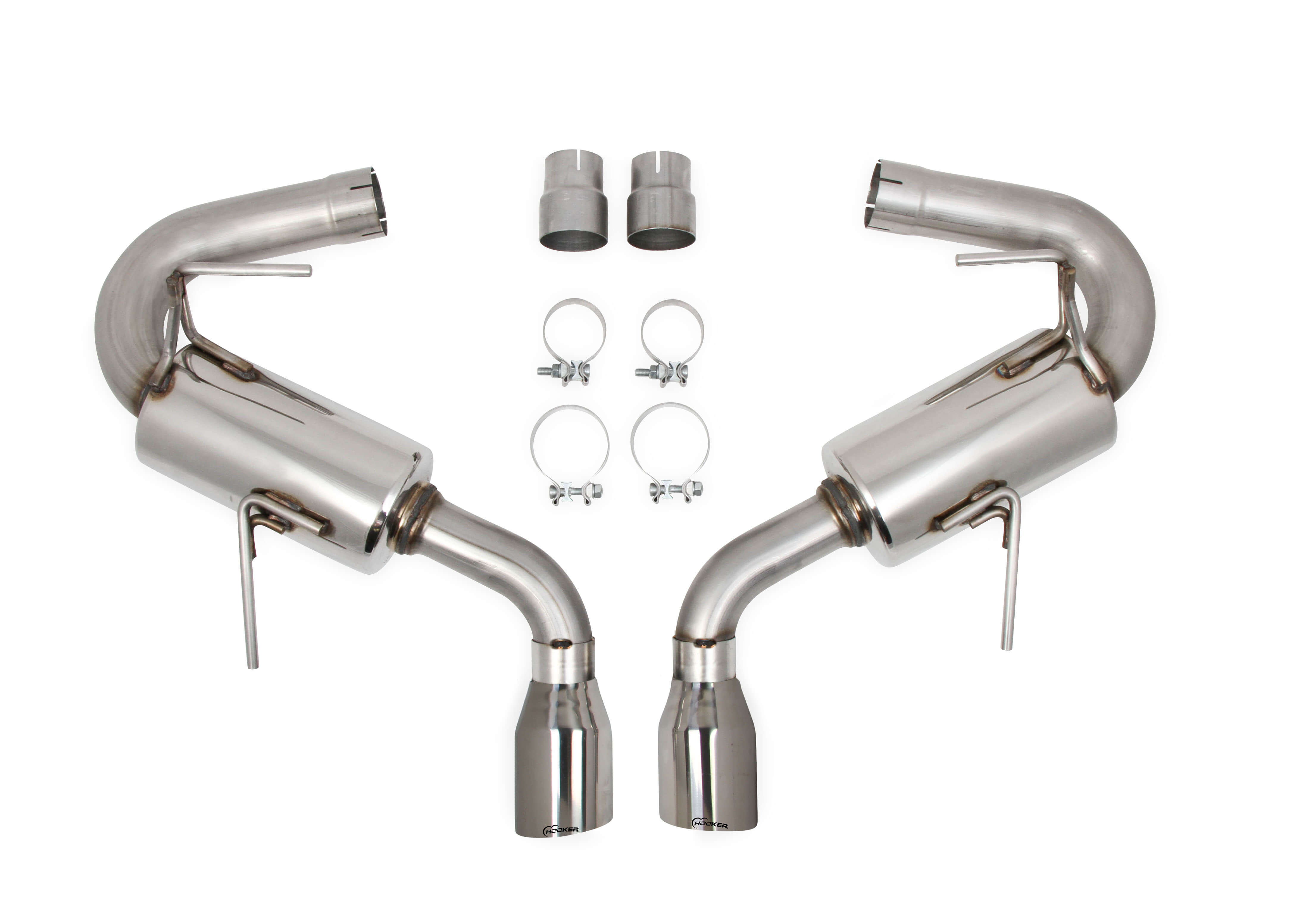 2011-2015 Cadillac CTS-V Coupe Hooker Blackheart 3" 304SS Axleback Exhaust System w/Carbon Polished Tips