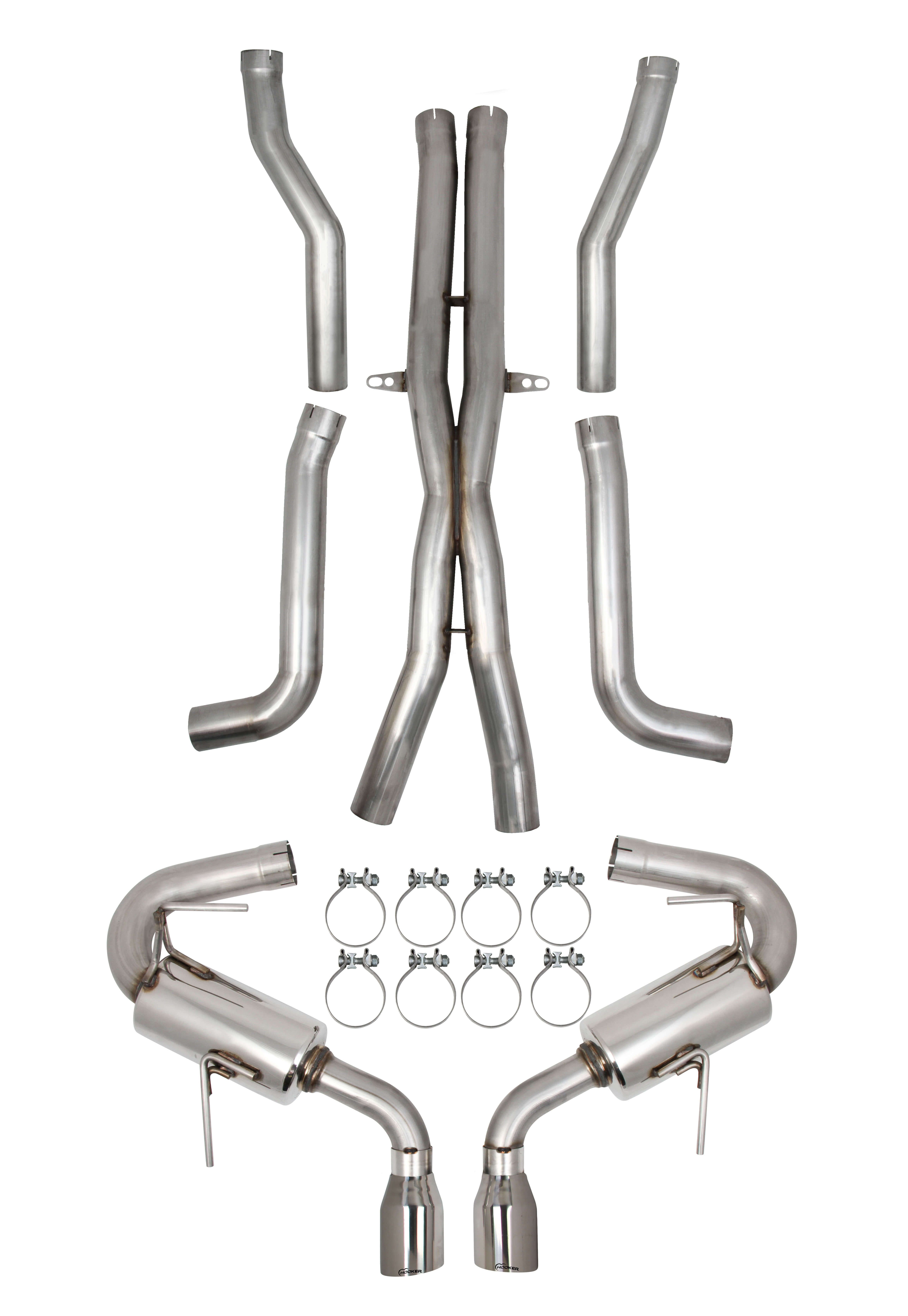 2011-2015 Cadillac CTS-V Coupe Hooker Blackheart Headerback Exhaust System w/Polished Tips