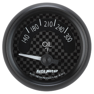 Auto Meter GT Series 2 1/16" Short Sweep Oil Tempature Gauge - 140-300 Degrees F