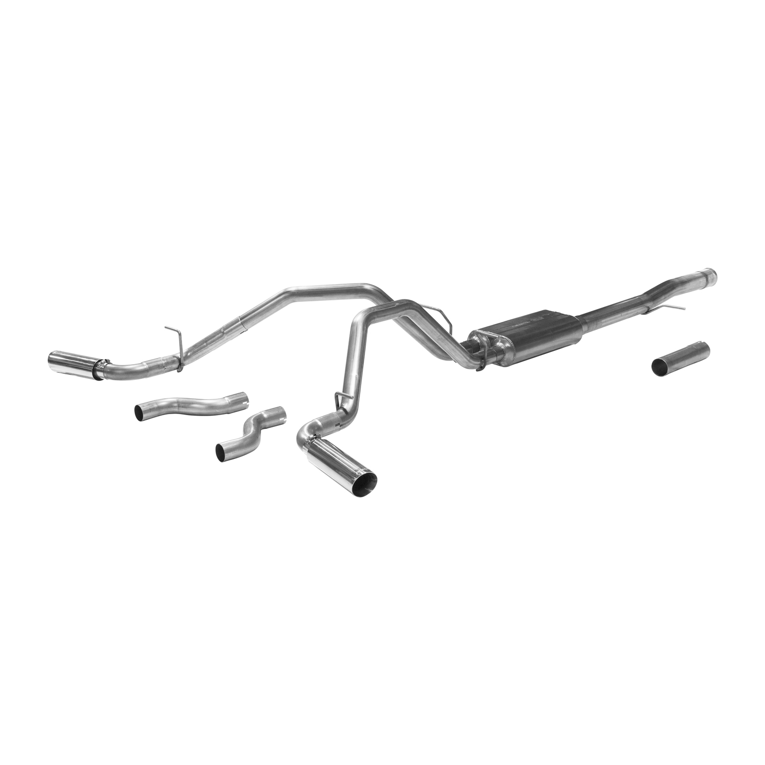 2011+ Chevrolet/GMC 1500 6.2L V8 Flowmaster American Thunder Exhaust System w/Dual Side Exit (Crew Cab and Extended Cab)