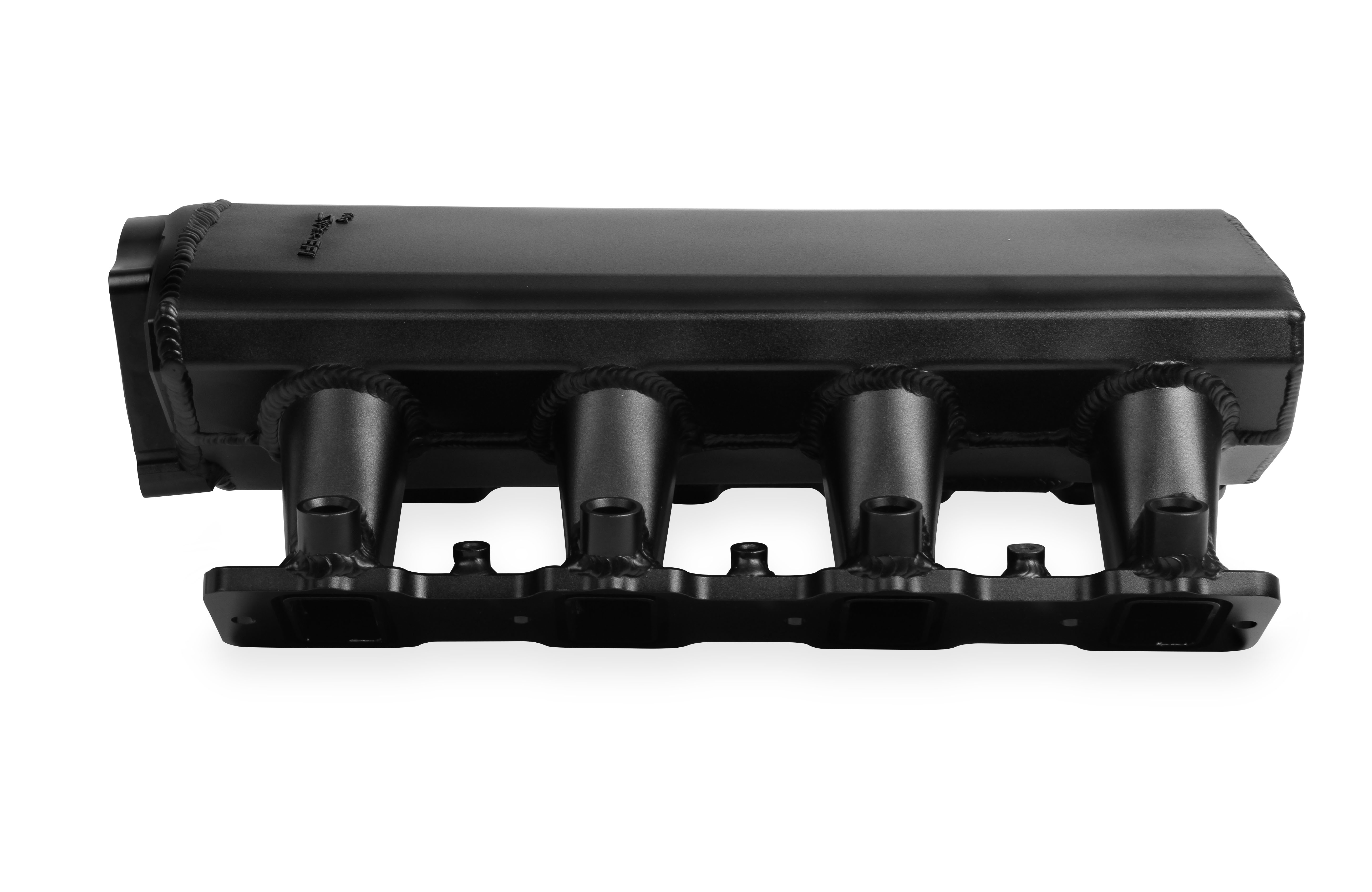 LS1/LS2/LS6 Holley 102mm Sniper EFI Low-Profile Sheet Metal Fabricated Intake Manifold w/Fuel Rail Kit - Black