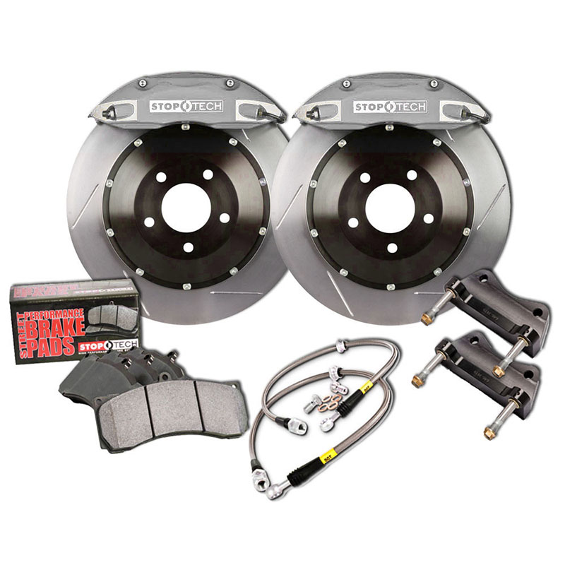 2010+ Camaro SS Stoptech Rear Big Brake Kit w/Silver ST-41 Calipers & 355x32mm Slotted Rotors