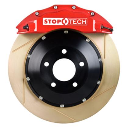 2005-2010 Ford Mustang GT S197 Stoptech Front Big Brake Kit w/Red ST-60 Calipers & 2pc Zinc Slotted 355x32mm Rotors